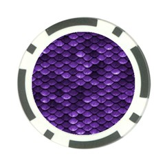 Purple Scales! Poker Chip Card Guard by fructosebat