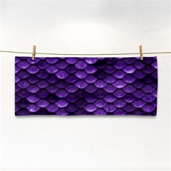 Purple Scales! Hand Towel by fructosebat