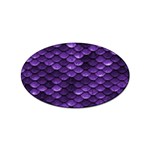 Purple Scales! Sticker Oval (100 pack) Front