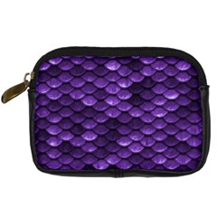 Purple Scales! Digital Camera Leather Case by fructosebat