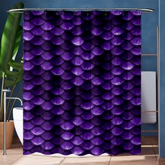 Purple Scales! Shower Curtain 60  X 72  (medium)  by fructosebat