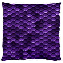 Purple Scales! Standard Premium Plush Fleece Cushion Case (one Side)