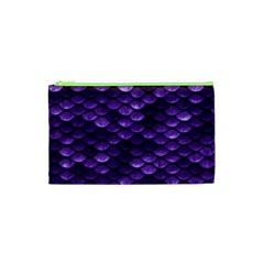 Purple Scales! Cosmetic Bag (xs) by fructosebat