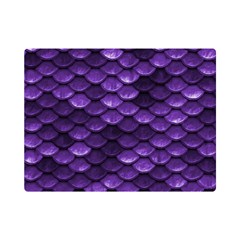 Purple Scales! One Side Premium Plush Fleece Blanket (mini)