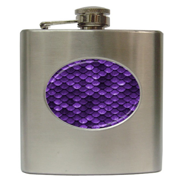 Purple Scales! Hip Flask (6 oz)