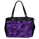 Purple Scales! Oversize Office Handbag (2 Sides) Front