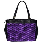 Purple Scales! Oversize Office Handbag (2 Sides) Back