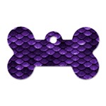 Purple Scales! Dog Tag Bone (One Side) Front