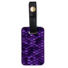 Purple Scales! Luggage Tag (one Side) by fructosebat