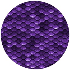 Purple Scales! Wooden Puzzle Round by fructosebat