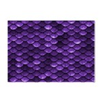 Purple Scales! Crystal Sticker (A4) Front