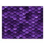 Purple Scales! One Side Premium Plush Fleece Blanket (Large) 80 x60  Blanket Front