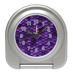 Purple Scales! Travel Alarm Clock by fructosebat