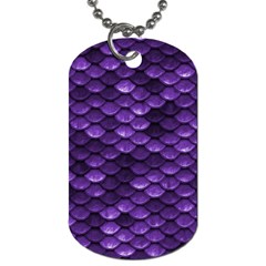 Purple Scales! Dog Tag (one Side) by fructosebat