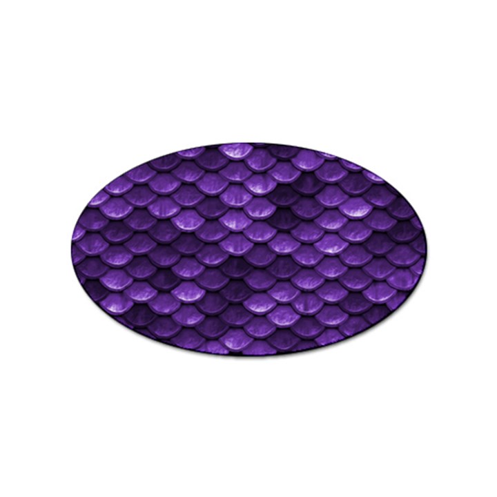 Purple Scales! Sticker (Oval)