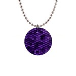 Purple Scales! 1  Button Necklace Front