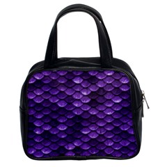 Purple Scales! Classic Handbag (two Sides) by fructosebat