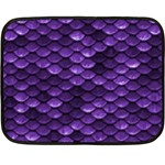 Purple Scales! Fleece Blanket (Mini) 35 x27  Blanket Front