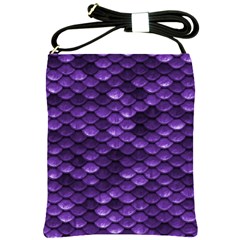 Purple Scales! Shoulder Sling Bag by fructosebat