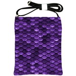 Purple Scales! Shoulder Sling Bag Front