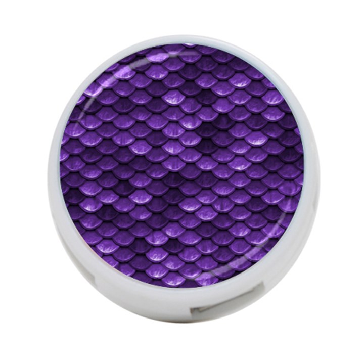 Purple Scales! 4-Port USB Hub (One Side)