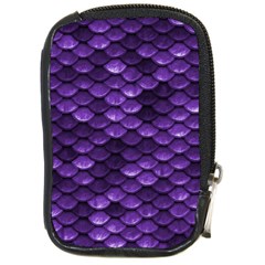 Purple Scales! Compact Camera Leather Case by fructosebat