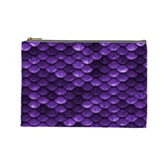 Purple Scales! Cosmetic Bag (large) by fructosebat