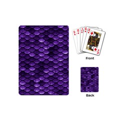 Purple Scales! Playing Cards Single Design (mini) by fructosebat