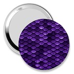 Purple Scales! 3  Handbag Mirrors Front