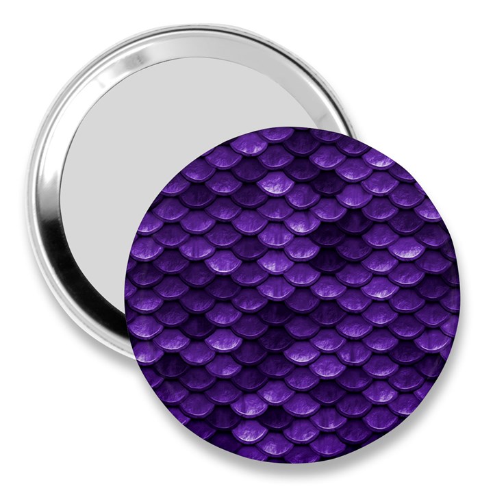 Purple Scales! 3  Handbag Mirrors