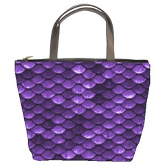 Purple Scales! Bucket Bag by fructosebat