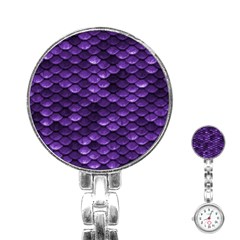 Purple Scales! Stainless Steel Nurses Watch by fructosebat