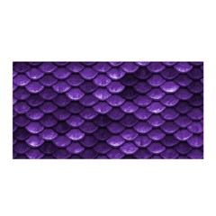 Purple Scales! Satin Wrap 35  X 70  by fructosebat