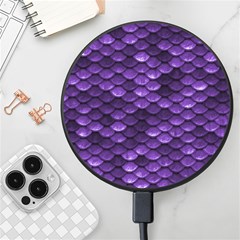 Purple Scales! Wireless Fast Charger(black) by fructosebat