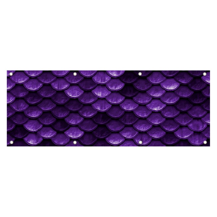 Purple Scales! Banner and Sign 8  x 3 