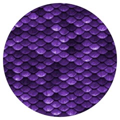 Purple Scales! Round Trivet by fructosebat