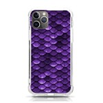 Purple Scales! iPhone 11 Pro 5.8 Inch TPU UV Print Case Front