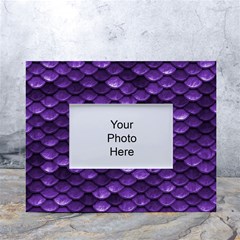 Purple Scales! White Tabletop Photo Frame 4 x6 