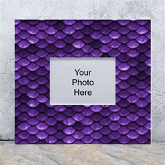 Purple Scales! White Wall Photo Frame 5  X 7  by fructosebat