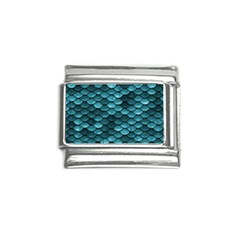 Teal Scales! Italian Charm (9mm) by fructosebat