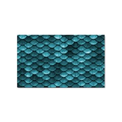 Teal Scales! Sticker (rectangular) by fructosebat