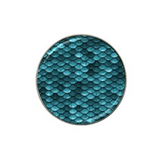 Teal Scales! Hat Clip Ball Marker by fructosebat