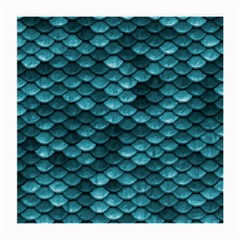 Teal Scales! Medium Glasses Cloth by fructosebat