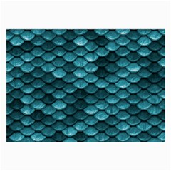 Teal Scales! Large Glasses Cloth by fructosebat