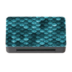 Teal Scales! Memory Card Reader With Cf by fructosebat