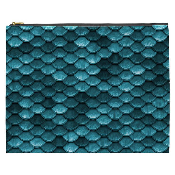 Teal Scales! Cosmetic Bag (XXXL)