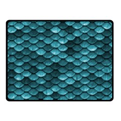 Teal Scales! Fleece Blanket (small)