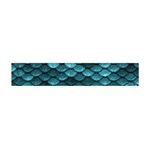 Teal Scales! Premium Plush Fleece Scarf (Mini) Front