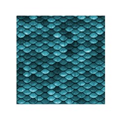 Teal Scales! Square Satin Scarf (30  X 30 ) by fructosebat