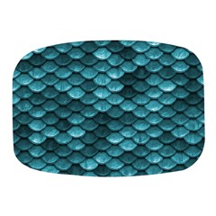 Teal Scales! Mini Square Pill Box by fructosebat